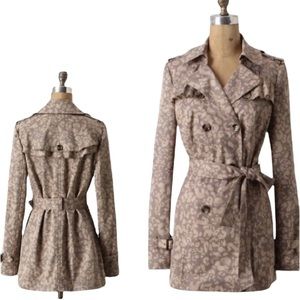 Anthropologie Daughters Of The Liberation Subtle Survival Trench Coat